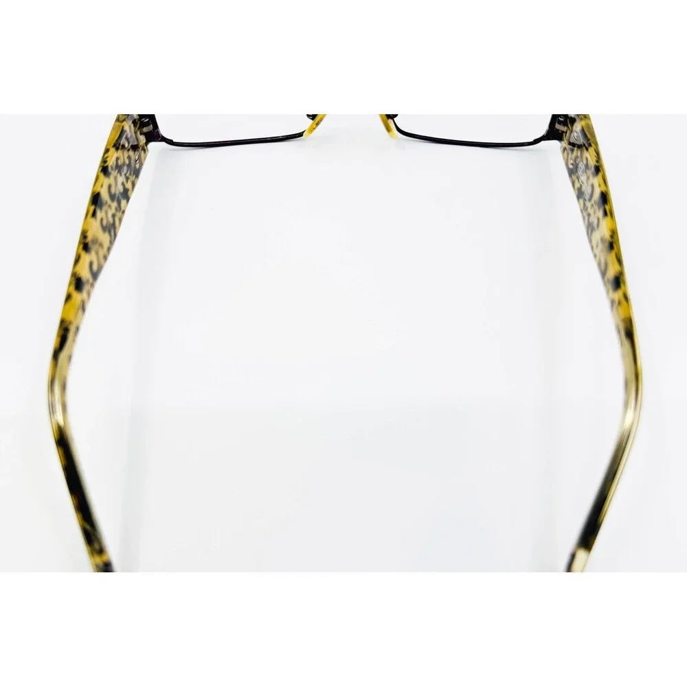 Dereon Eyeglasses Womens Purple Gold Floral DOV501 505 HM 52-20-140